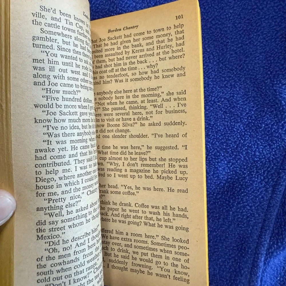Louis L'Amour Borden Chantry Western Novel Vintage Paperback‎ Book Collectible